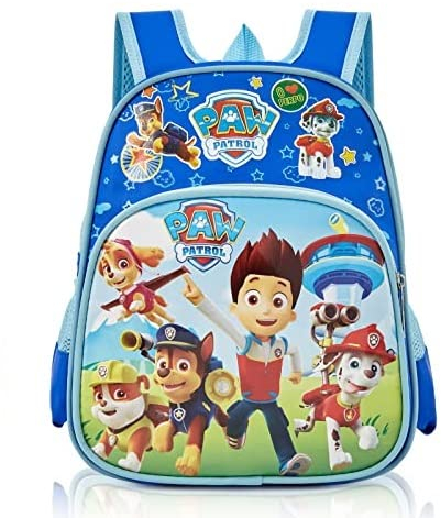 yumcute Paw Dog Kinderrucksäcke, Paw Dog Rucksack Kindergarten Mädchen, Kindergartenrucksack für Jungen von 3 4 5 Jahren, Mädchen Rucksack - 31cm x 25cm x 11cm (Blau)