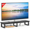YAOHUOO 45 Large TV Riser Stand for 32-60 Inch TVs, Shelf With Steel Legs for Home Office, Black
