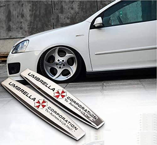 Umbrella Corporation 3D Auto Chrom Badge Schriftzug Aufkleber Auto Tuning Emblem Zubehör