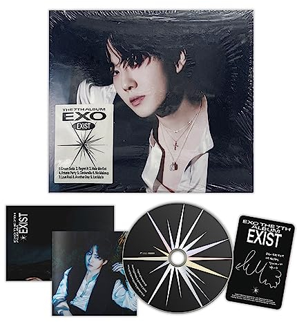 EXO - 7th Album [EXIST] (DIGIPACK Ver - SUHO Ver.) Cover + Booklet + CD-R + Photo Card + Folded Poster + Poster + 4 Extra Photocards
