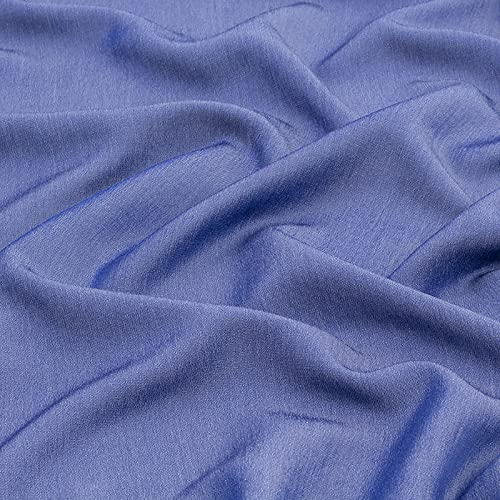 SUYOGI Jeansstoff Blau Tencel Jeansstoff meterware Leichter Stoff Mischgewebe aus Polyester-Baumwolle Gewaschener Jeansstoff 150 cm breit zum Nähen von Hosen, Jacken, Dekorationen(Size:1M)