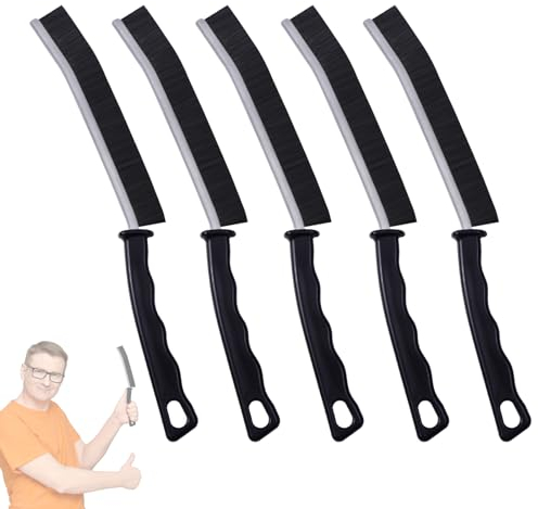 Qilnyeh Cepillo para Limpieza de Grietas 4 Pcs, Limpiador de Juntas de Azulejos, cepillos de Limpieza de Grietas,Cepillo de Limpieza Multifuncional para Juntas