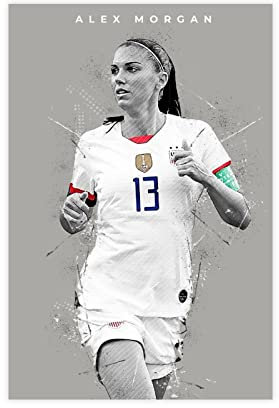 EYEZER Alex Morgan Leinwand-Poster, Schlafzimmer, Dekoration, Sport, Landschaft, Büro, Raumdekoration, Geschenk, ungerahmt, 30 x 45 cm