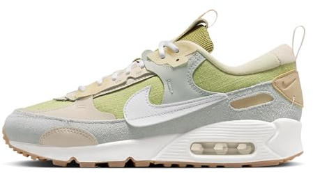 Nike Air Max 90 Futura Women's Shoes (Buff Gold/Summit White/Light Silver, US Footwear Size System, Adult, Women, Numeric, Medium, 7)