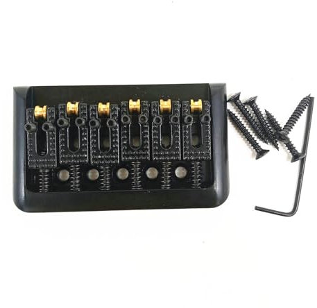 6 Saiten Hardtail Sattel Bridge Fixed Hardtail Hard Tail Roller Saddle Bridge für E-Gitarre