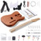 Leo Jaymz DIY TL Style Electric Guitar Kits with Mahogany Body and Maple Neck - Maple Fingerboard and All Components Included(TL LJ Headstock)