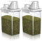Vegena 2pcs dispensador de detergente de lavandería 1800ml dispensador de detergente en polvo, caja de detergente con taza de medición dispensador de detergente hermético recipiente de detergente en