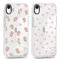 Xylota 2 Stück Transparent Handyhülle für iPhone XR 6,1 Hülle, Durchsichtig Case Muster Aesthetic Blumen Herz Mädchen Schutzhülle, Weich Silikon TPU Bumper Stoßfeste Cover für iPhone XR,1-6