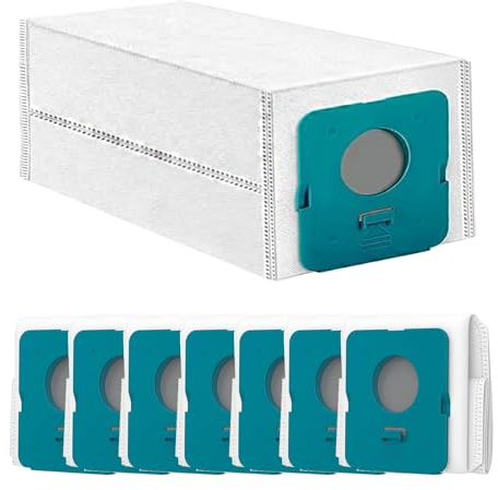 8 Pack VCA-ADB953 Sacs à poussière pour l'aspirateur Samsung BESPOKE Jet Cordless Stick, 2.7L Grande capacité Sac de ramassage automatique de la poussière pour All-In-One Clean Station
