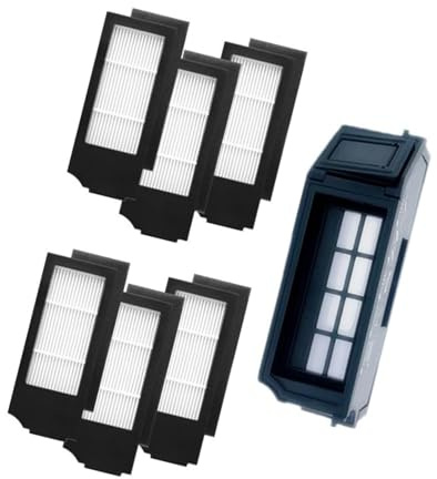 Spare Parts For Hoovers.Compatible For DEEBOT X1 Omni Waste Bin HEPA Filter For T10 Omni Collection Robot Vacuum Cleaner Spare PartsParts Dust Container(Dustbin add 6Filters)