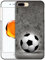 GlamCase for iPhone 7 Plus/iPhone 8 Plus - Football Wall art Design Printed Slim & Sleek Cute Plastic Hard Snap on Protective Designer Back Phone Case/Cover for iPhone 7 Plus / 8 Plus White