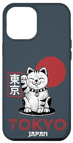 iPhone 12 Pro Max Maneki Neko Japanese Lucky Cat Kawaii Kanji Tokyo Japan Case