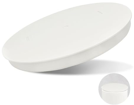 Lüftungsrohr Abdeckung für Muffenstopfen DN 160 - Rohr Deckel 160mm, Rohrabdeckung Deckel, PVC Abdeckkappe Abwasserrohr Deckel Endkapp, Rohrstopfen Rohrverschlussstopfen für Drainagerohre (Weiß)