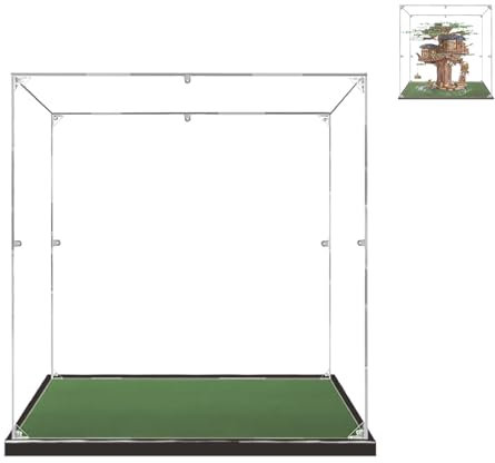 BOOVAX Teca Vetrina per Lego 21318, Acrilico Trasparente Vetrina Collezione Espositiva per [Casa-sull'Albero] - 40x40x42cm | 2mm