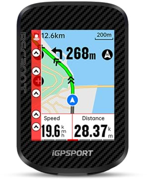 iGPSPORT BSC300T Wireless Bike Computer GPS, Touchscreen Offline MAP Navigation Off Course Warning Compatible with Insta360, for Ebike Road Bike MTB (Touch Screen&Button)