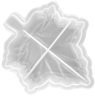 ARTIBETTER Aschenbecher Form Tablett Schüsseln weihnachts party weihnachten party glitzerstoff Transparente Gießform geldschrank Form in Ahornblattform Epoxidform selber machen Kieselgel Weiß