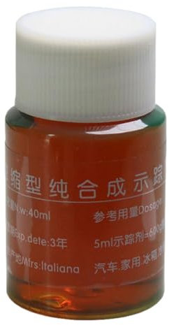 Generisch Détecteur de fuite AC - Détecteur de fuite de colorant UV - 40 ml - Détection des fuites d'huile moteur - Traceur efficace pour pompes à eau de voiture, climatiseurs et refroidisseurs