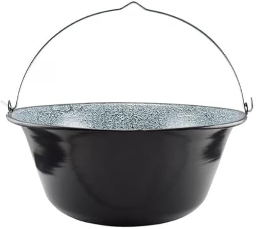 Perfect Home Enamel Goulash Pot – Traditional Outdoor Cooking Cauldron for Stews, Soups, and Goulash (25 Litre)