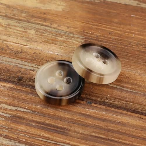 10/20pcs 18l Scalpel Horn Button 12mm Small Real Horn Buttons Suit Set Round Buffalo Bone Horn Button, 18l = 12mm, 20PCS