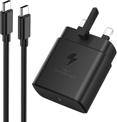 45W USB C Charger for Samsung Fast Charger USB C Plug & Cable for Samsung Galaxy S26+/S25+/S24/S23/S22 /S21/S20 Ultra/A56/A55/A25/A26, USB C Super Fast Charger, USBC Charging Lead with Type C Plug