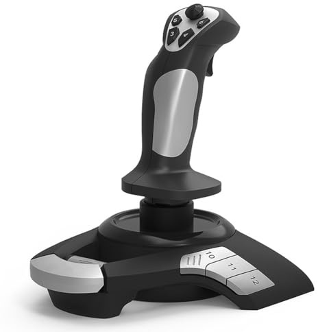 KikoSpark F16 Luftfahrt Simulationsflugstock Joystick Simulation Wettkampf Lehrmaterial Speziell für PC