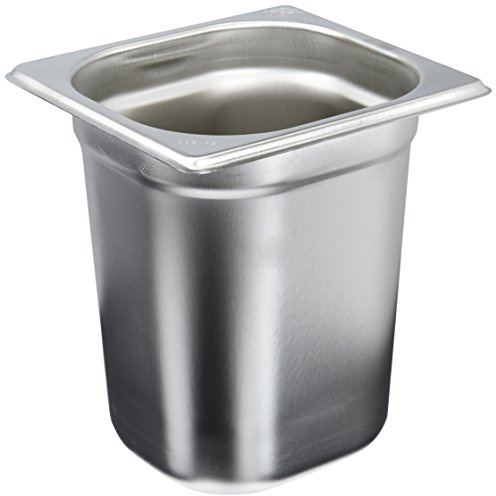 LACOR GN BEHÄLTER INOX, Edelstahl 66620Z GN 1/6 176X162X200 | Aus lebensmittelechtem Edelstahl gefertigt; hohe Korrosionsbeständigkeit und Haltbarkeit im täglichen Gebrauch