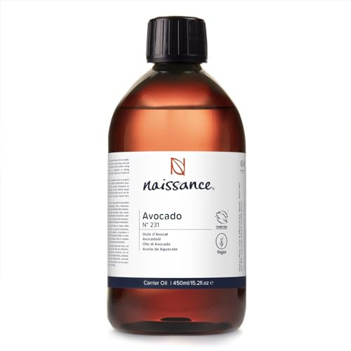 Naissance Avocadoöl (Nr. 231) - 450ml - für Haare, Gesicht, Haut, Kosmetik