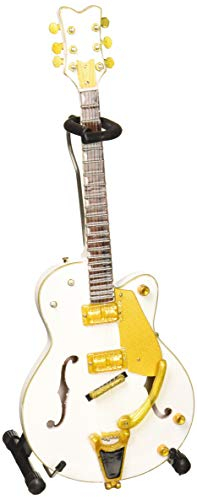 AXE HEAVEN Brian Setzer White Hollow Body Mini Guitar