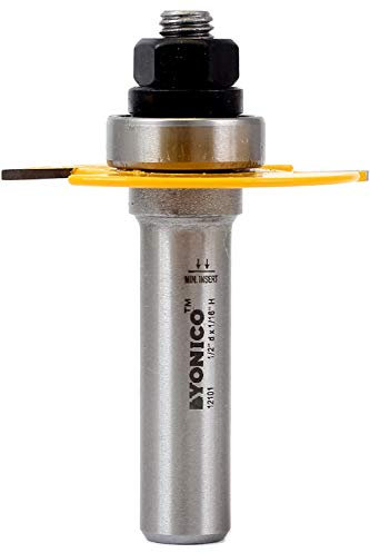 YONICO Fraise à rainurer 1/16 1/2 Tige 12101