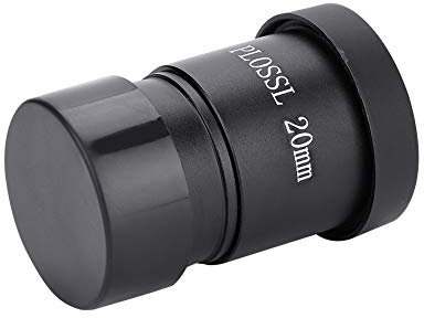 Qiilu 1,25 Zoll Okular, Astronomie Teleskop Linse Plossl 20mm mit Filtergewinde