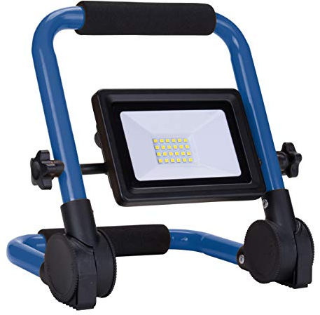 as - Schwabe OPTILINE LED Baustrahler 20 W 1800 Lumen - klappbar - neutralweiß 4.000K - Mobiler Scheinwerfer - 3m Kabel mit Schutzkontaktstecker - Arbeitsleuchte extrem robust - wasserfest IP65, 46340