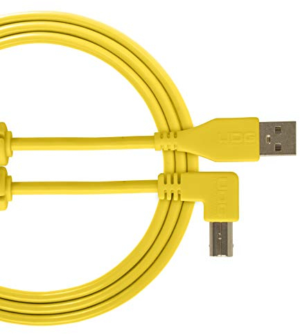 UDG U95005YL Cavo USB 2.0 (A-B) - Audio ad alta velocità ottimizzato USB 2.0 A-maschio a B-maschio, giallo, 2 m