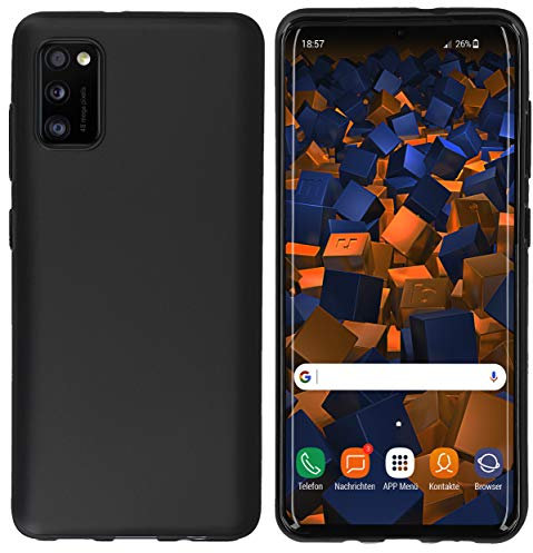 mumbi Hülle kompatibel mit Samsung Galaxy A41 Handy Case Handyhülle, schwarz, Black