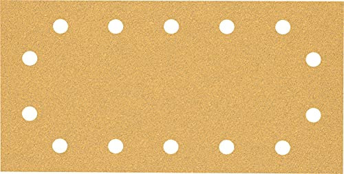 Bosch 50x EXPERT C470 Sandpaper (for Paint on wood, Hardwood, Ø 115x230 mm, Grit 60, Professional Accessory Orbital Sander)