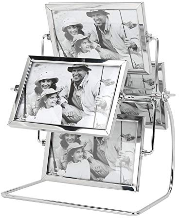 Horizontal Rotierender Bilderrahmen, Vintage Riesenrad Fotorahmen, Fotografie Studio Karussell Foto Display Ständer, Zuhause Heimdekoration für 6x4in Foto