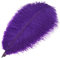 MWOOT 10 Stück Natürliche Straußenfedern, Strauß Feder Plume für Hochzeit Party Fest Tisch Herzstück Dekoration (Schwarz, 25-30 cm) (Violett)