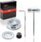 1PZ F2E-TH2 kit écrou tete debroussailleuse universelle pour stihl FS55 FS55R FS56 FS56RC FS70R FS80 FS85 FS90 FS90R FS94 FS100RX pour tondeuse à gazon de jardin avec plaque de poussée colier