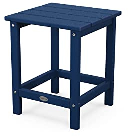 POLYWOOD Long Island Beistelltisch, 45,7 cm, Marineblau