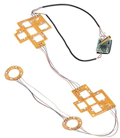 Scheda luminosa a LED per controller wireless, modifica della maniglia della scheda luminosa luminosa con strumenti completi per controller PS5