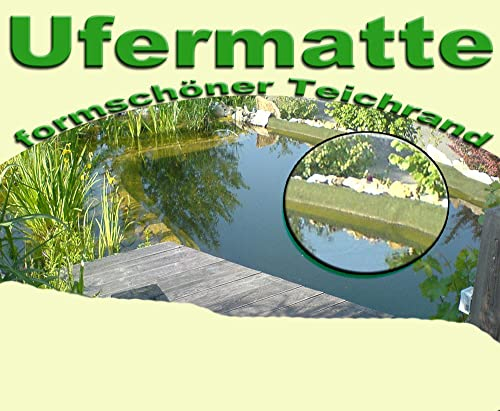 Teichbauzentrum Sankt Julian Ufermatte für Teiche, Rolle 0,50 x 12 Meter, Teichrand Bewuchsmatte witterungsbeständige