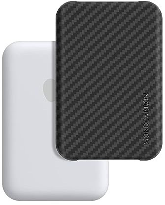 MONOCARBON MagSafe-Battery-Pack-Case, Carbon-Fiber-Battery-Case for iPhone 15 Pro Max, Portable MagSafe Charger Case for iPhone 14, 13, 12 Series, Matte Purple. Matte Finish.