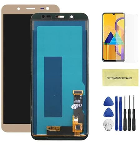 Showgood Écran d'affichage TFT/OLED pour Samsung Galaxy J6 2018 J600 J600F J600Y Écran tactile LCD avec numériseur réglable de la luminosité (TFT Gold)