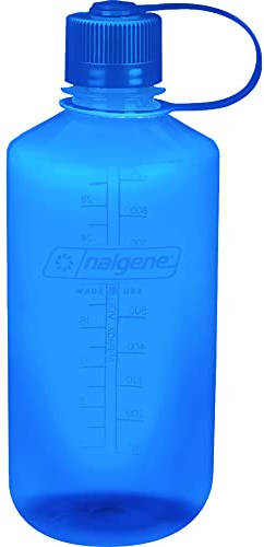 Nalgene Sustain Tritan BPA-freie Wasserflasche aus 50% Plastikmüll, 900 ml, schmale Öffnung, Denim