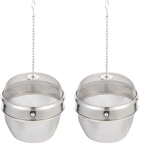 Mipcase Jewelry Washing Basket: Jewelry Watch Parts Cleaner Baskets Jewelry Basket Tea Infuser Balls Stainless Steel Jewelry Steam Cleaner Mesh Ball for Watch Cleaning Solution