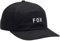 Fox Racing Wordmark Adjustable Hat Windbreaker Herren, Schwarz, Einheitsgre