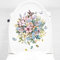 WandSticker4U®- Stickers muraux toilette WC FLEURS + PAPILLONS I Autocollant toilette abattant plante porte salle de bain cuisine réfrigérateur meuble enfant ado adulte décoration