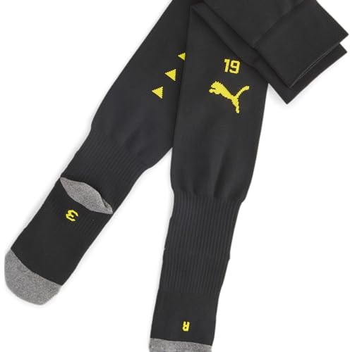 Puma Herren Stutzen BVB Team Striped Socks 770642 Puma Black-Cyber Yellow 5