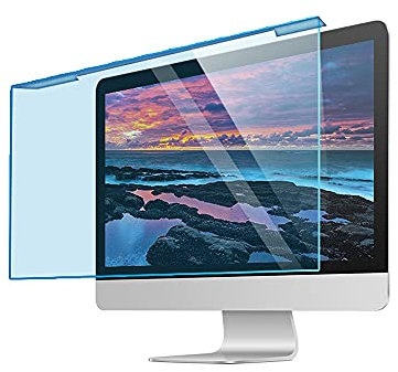 KOCAN Anti-Blaulicht-Folie, Hängende blau blockierende Displayschutzfolie Hochdurchlässige Anti-UV-Augenschutzfolie für 23-24 '' Desktop Monitor