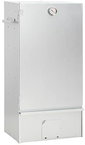 vidaXL Räucherofen, Räucherschrank mit Holzspänen Kaltrauchgenerator Thermometer, Räucherkammer für Außen, Räuchergrill Räucherzubehör, Verzinkter Stahl