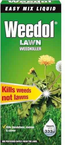 AMK® Weedol Lawn Weedkiller Kills Weeds Not Grass 500ml Concentrate Fast Acting Weed Killer Patio Garden
